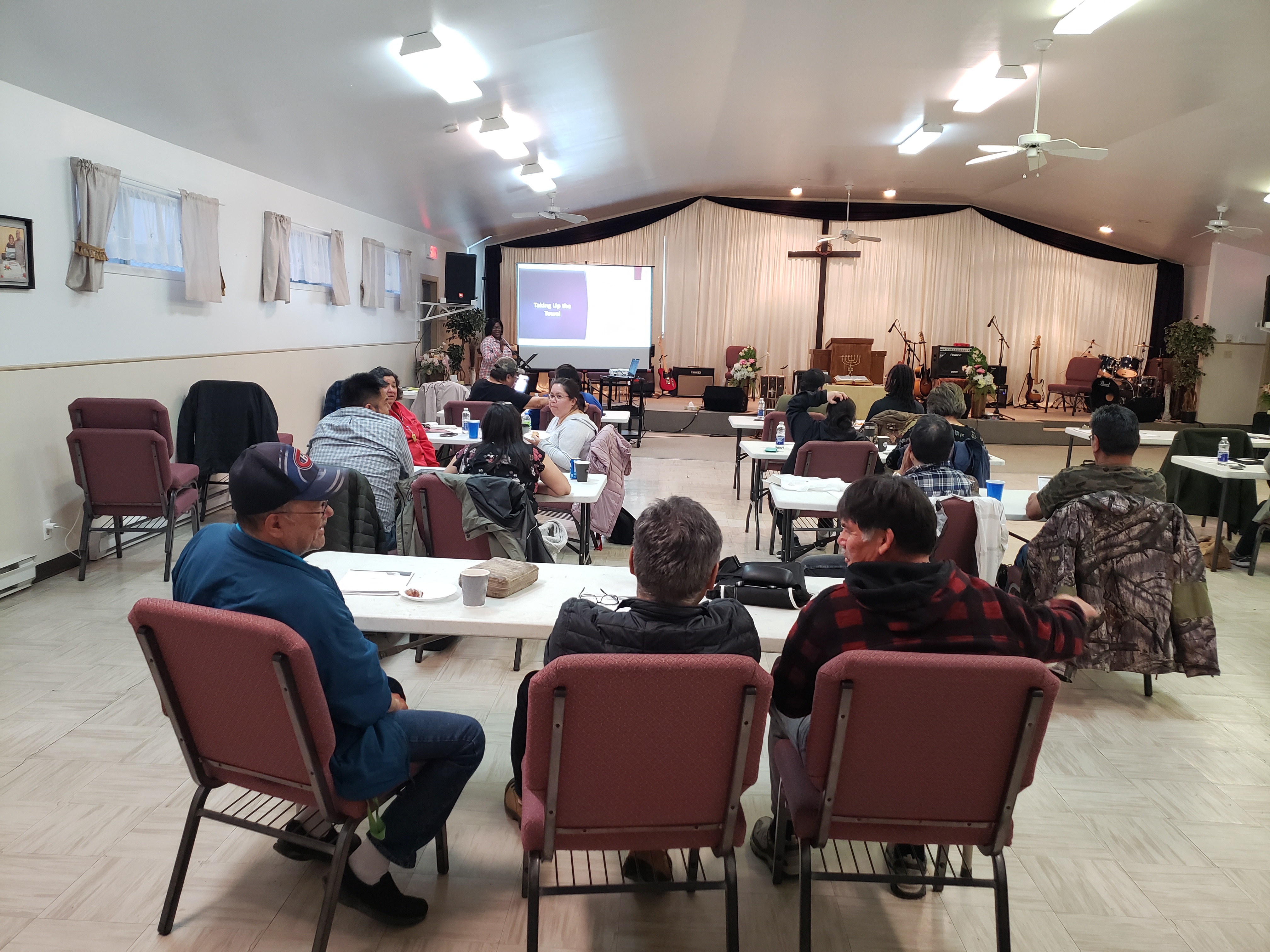 Roslyn McKenzie-Ochieng speaking at Church Leadership Training